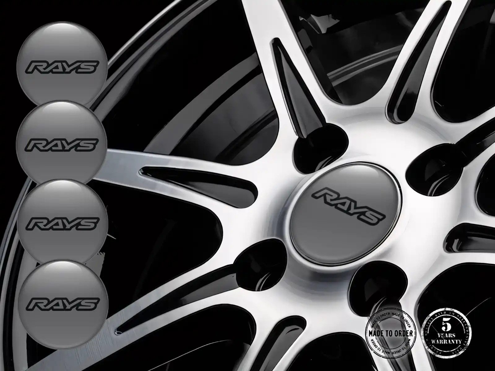 Rays Adesivi Cupola Custom Cerchio Auto Stile
